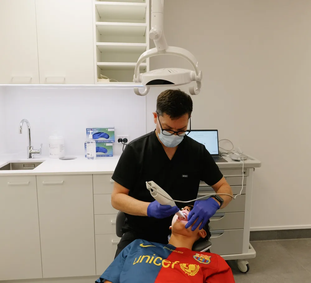 A digital scan at Auckland City Orthodontics